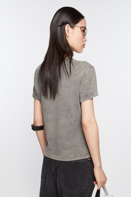 Acne Studios T-Shirt Mit Verschwommenem Logo – Taillierte Unisex-Passform