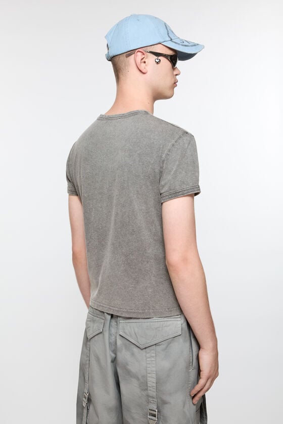 Acne Studios T-Shirt Mit Verschwommenem Logo – Taillierte Unisex-Passform