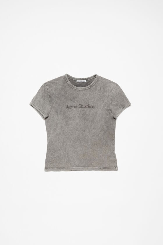 Acne Studios T-Shirt Mit Verschwommenem Logo – Taillierte Unisex-Passform
