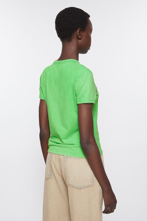 Acne Studios T-Shirt Mit Verschwommenem Logo – Taillierte Unisex-Passform