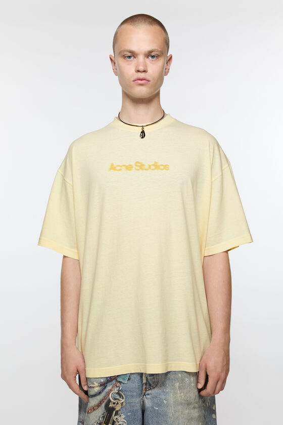 Acne Studios Verschwommenes Logo-T-Shirt - Entspannte Unisex-Passform Acne Studios Verschwommenes Logo-T-Shirt - Entspannte Unisex-Passform