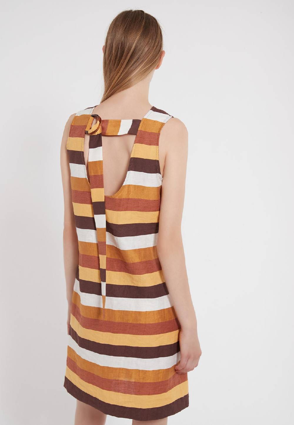 Ana Alcazar A-Linien Cottonmix-Kleid Zenas