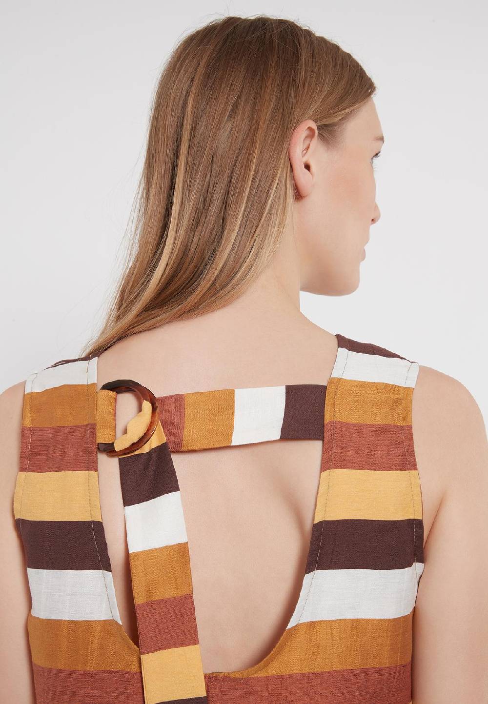 Ana Alcazar A-Linien Cottonmix-Kleid Zenas