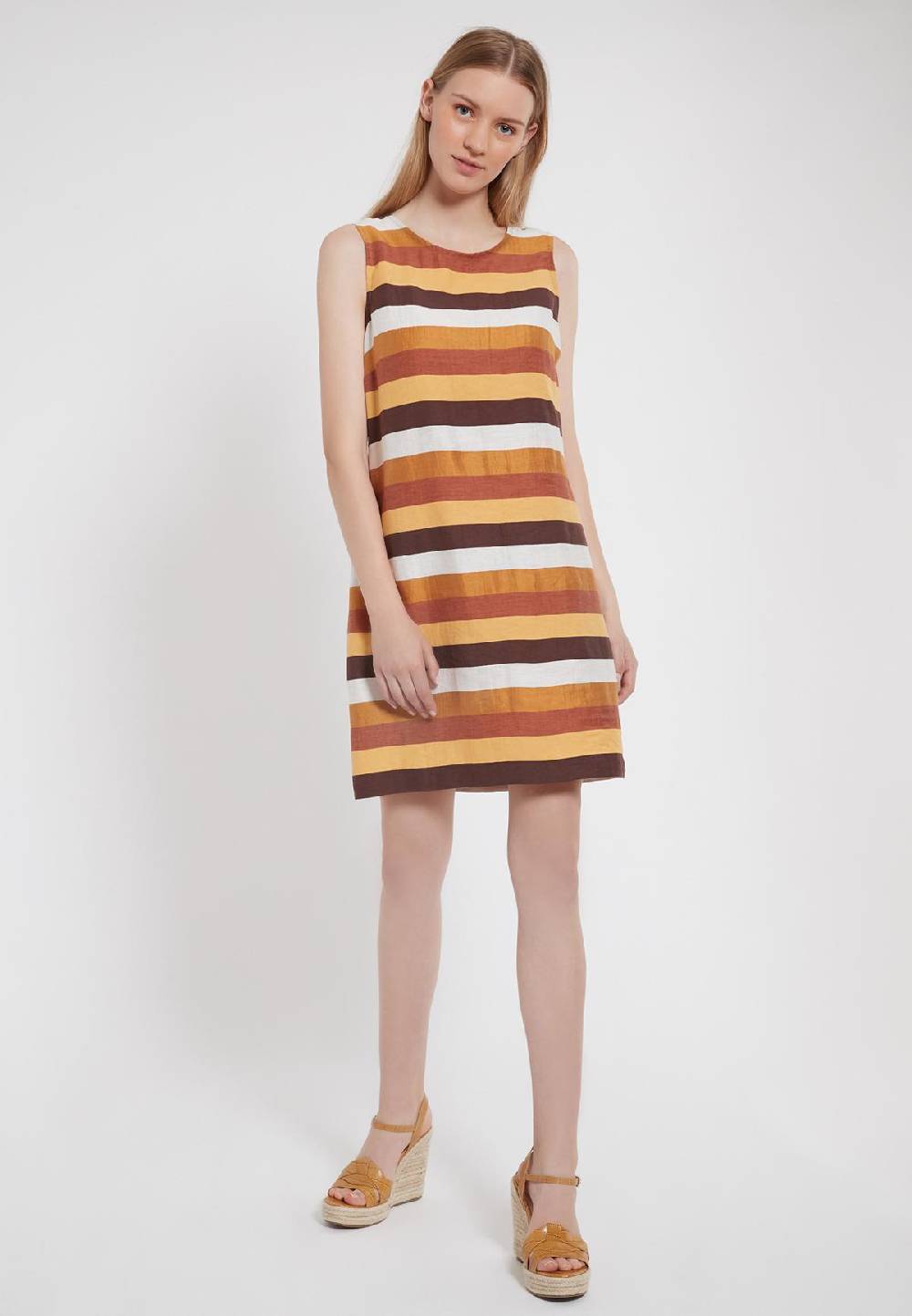 Ana Alcazar A-Linien Cottonmix-Kleid Zenas