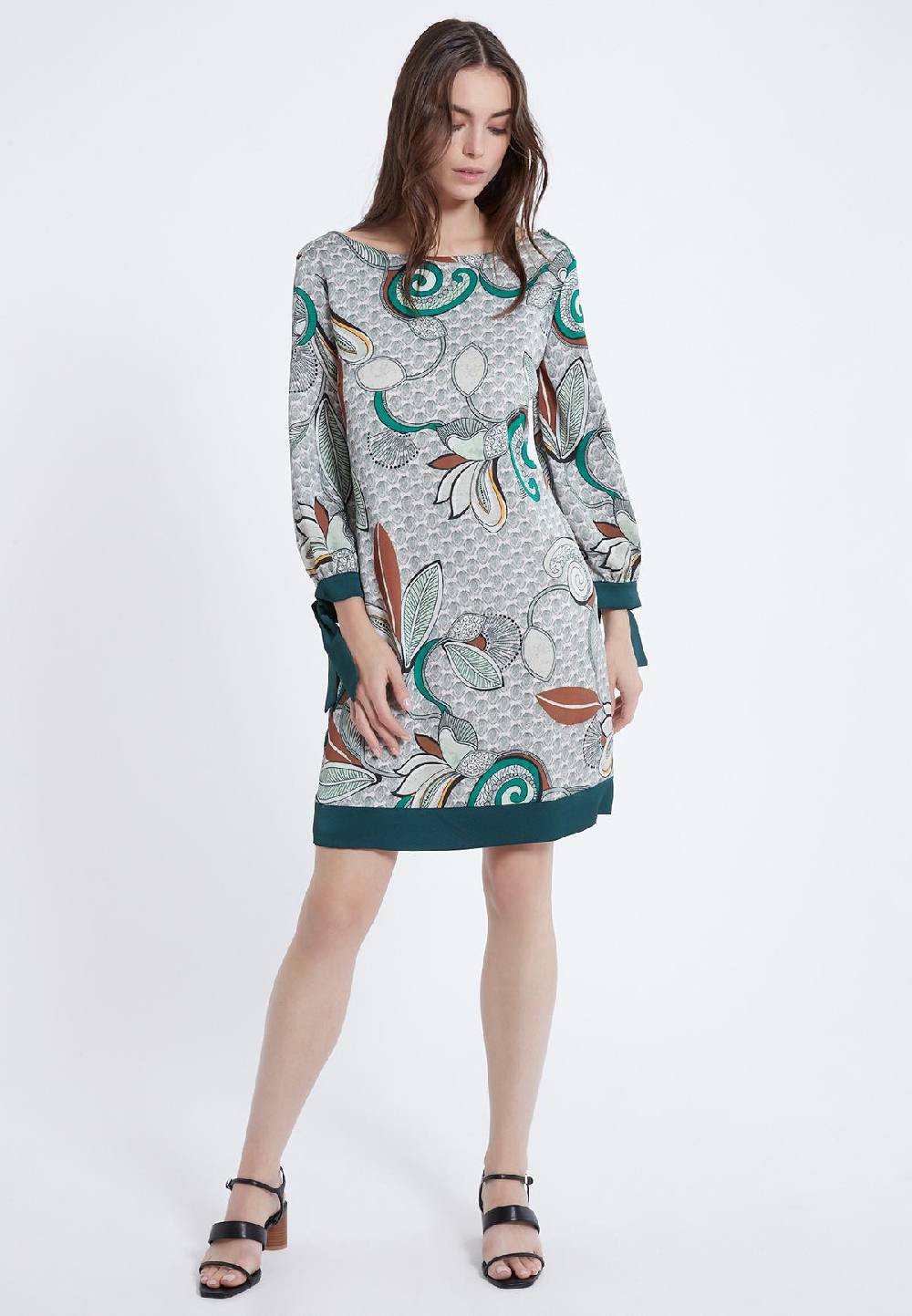 Ana Alcazar Ausschnitt Kleid Zesmy