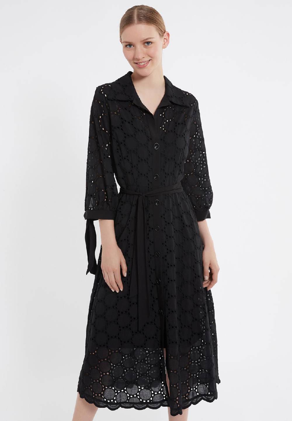 Ana Alcazar Baumwoll Blusenkleid Zekos