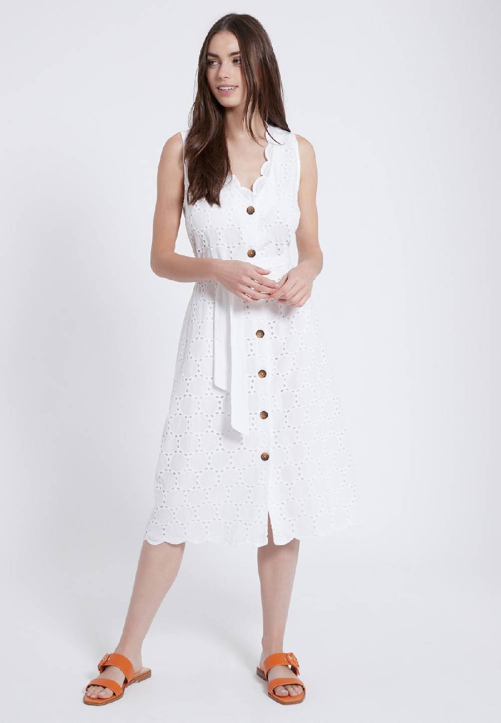 Ana Alcazar Baumwollkleid A-Linie Zekyl