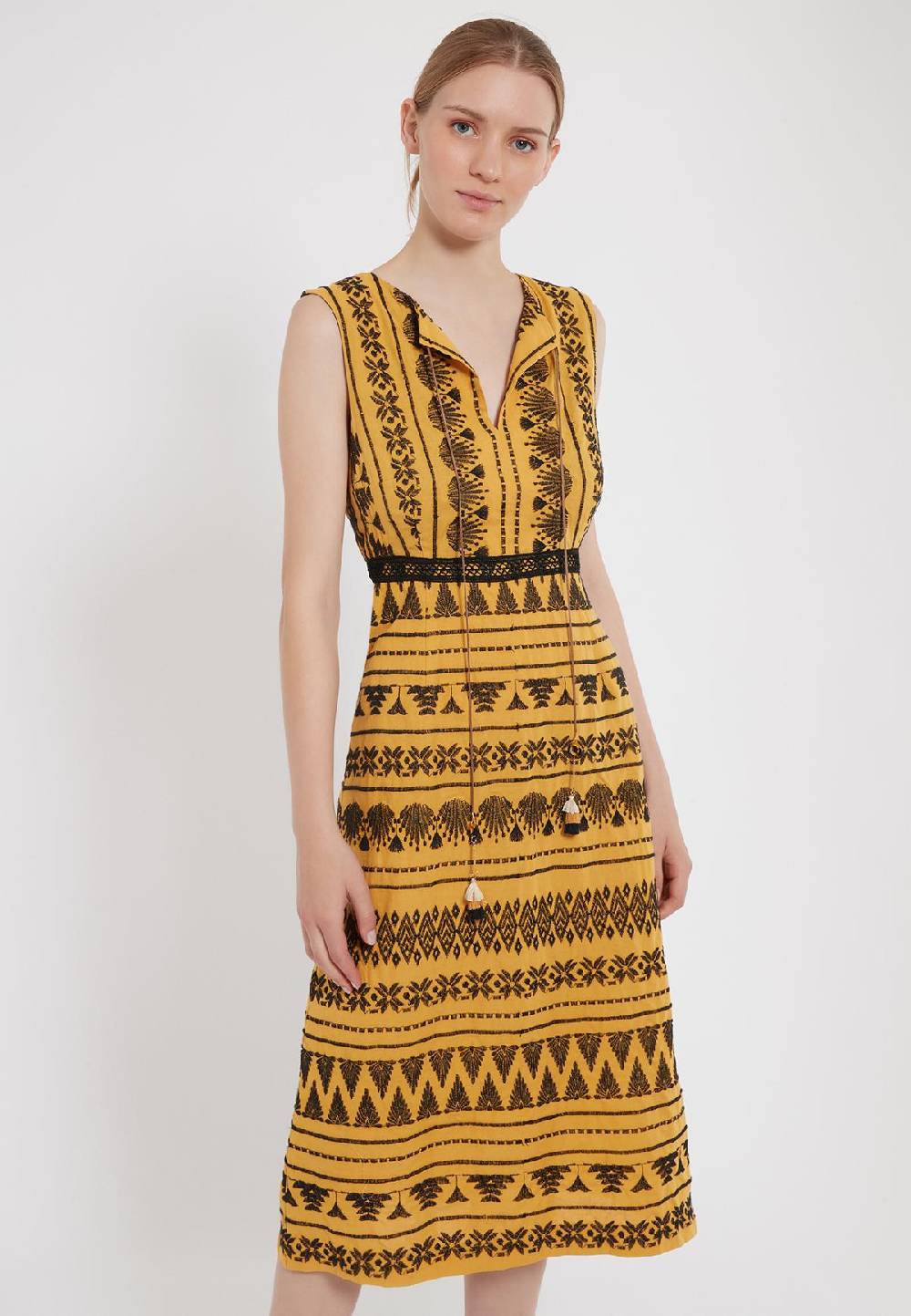 Ana Alcazar Baumwollkleid Midi Zelmy