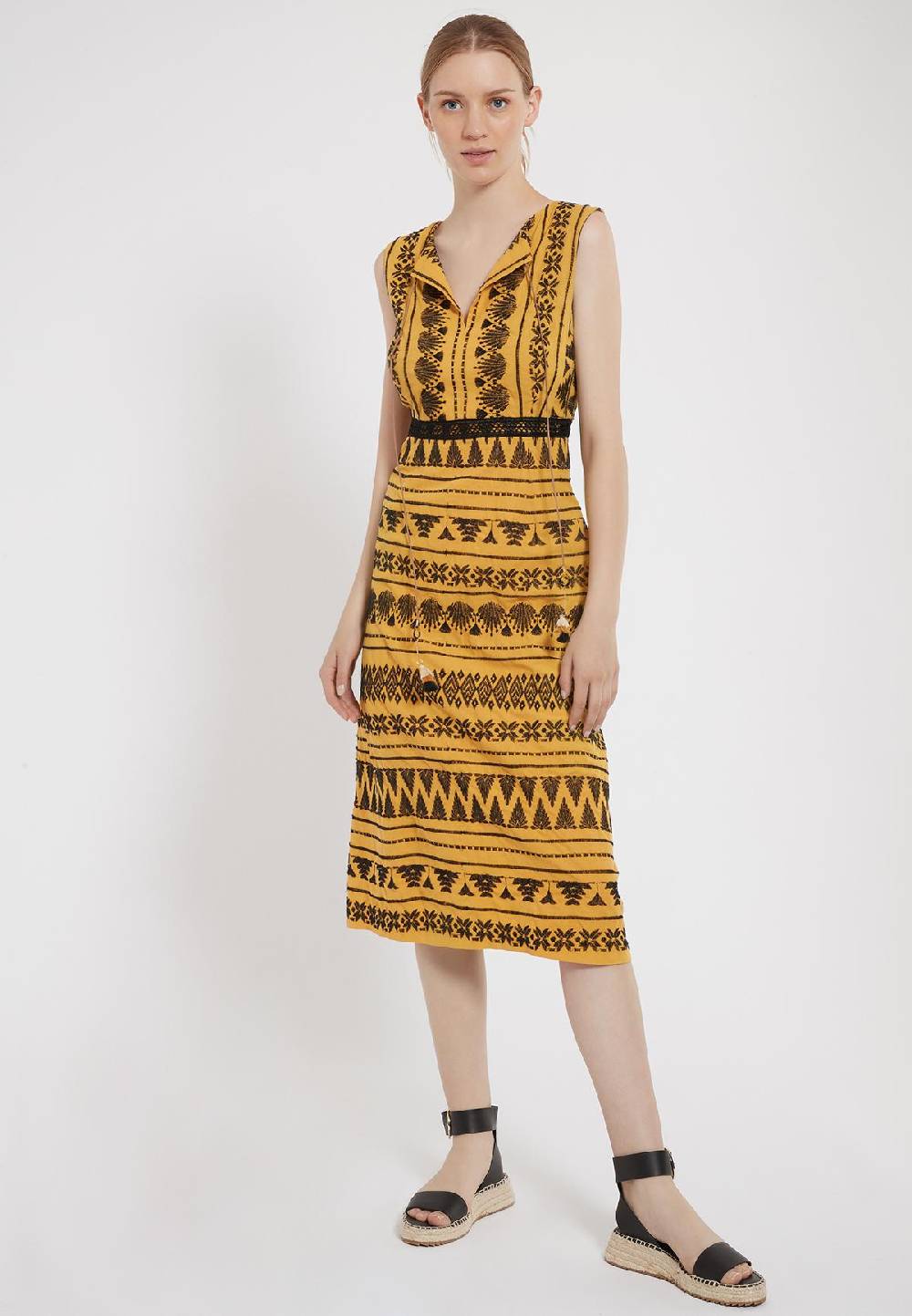 Ana Alcazar Baumwollkleid Midi Zelmy