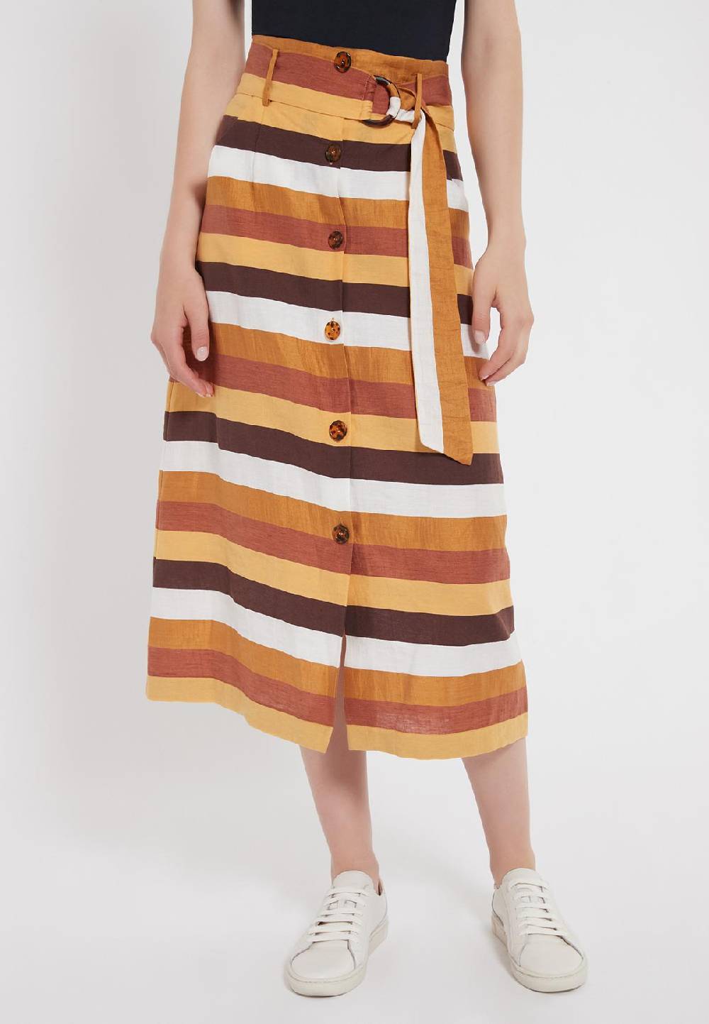 Ana Alcazar Baumwollmix Midi Rock Zenta