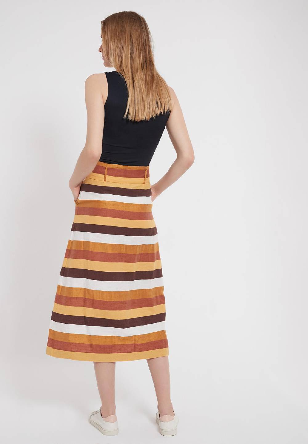 Ana Alcazar Baumwollmix Midi Rock Zenta