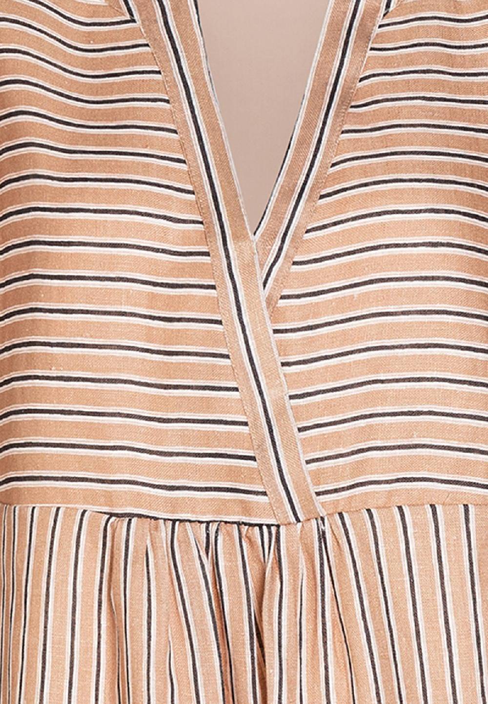 Ana Alcazar Boho Leinenkleid Zemai