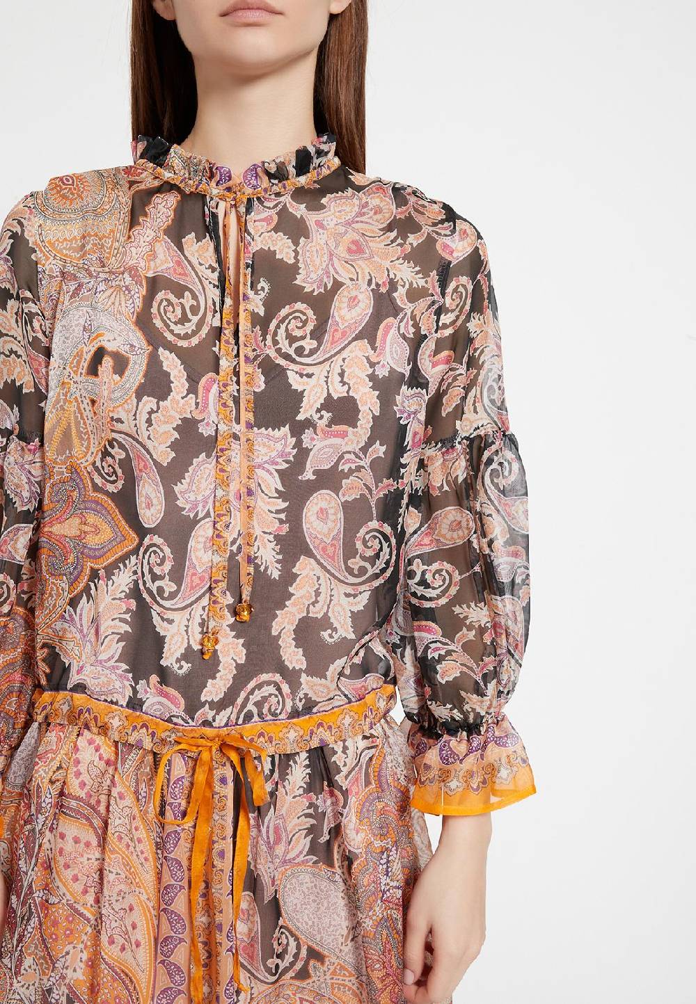 Ana Alcazar Boho Seidenkleid Zezoy