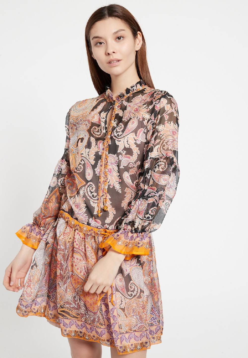 Ana Alcazar Boho Seidenkleid Zezoy