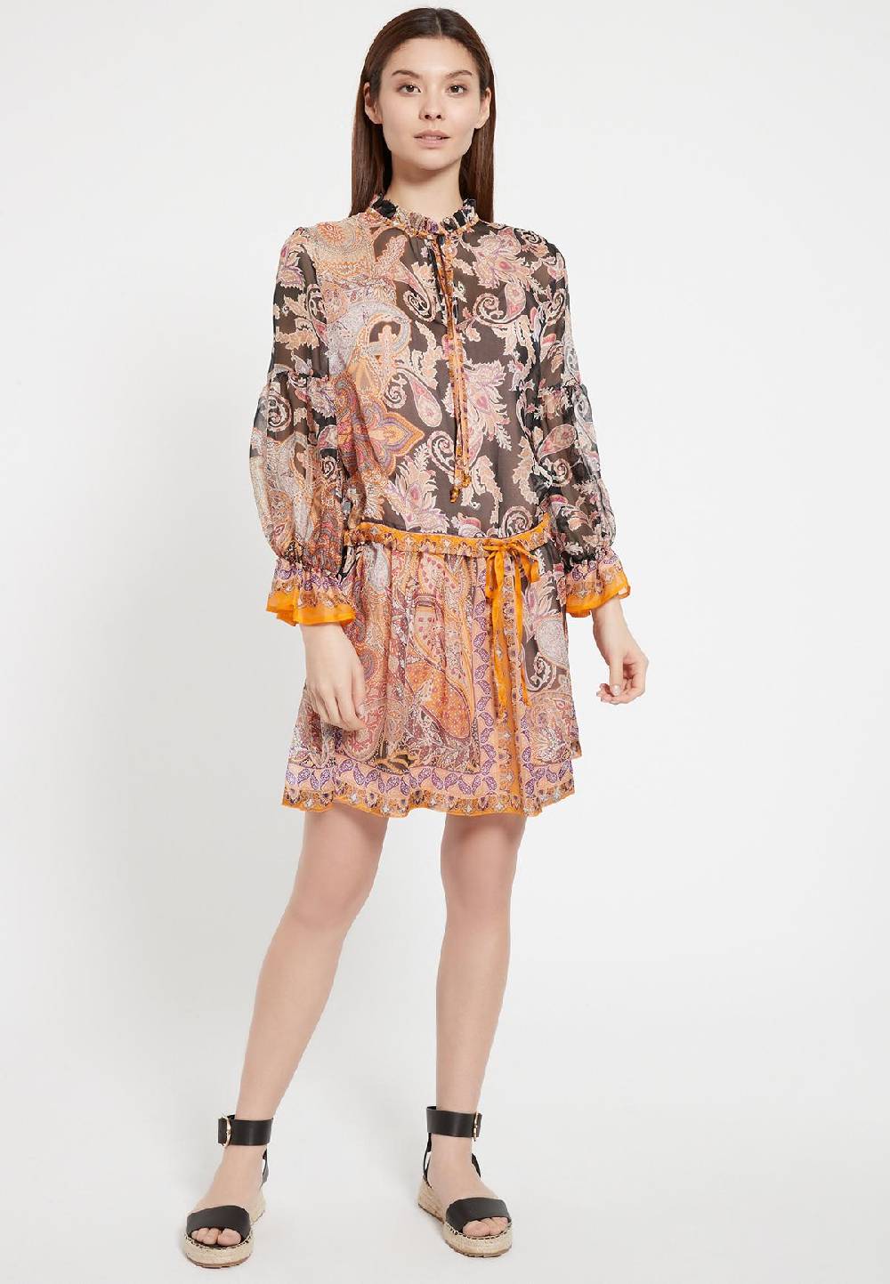 Ana Alcazar Boho Seidenkleid Zezoy