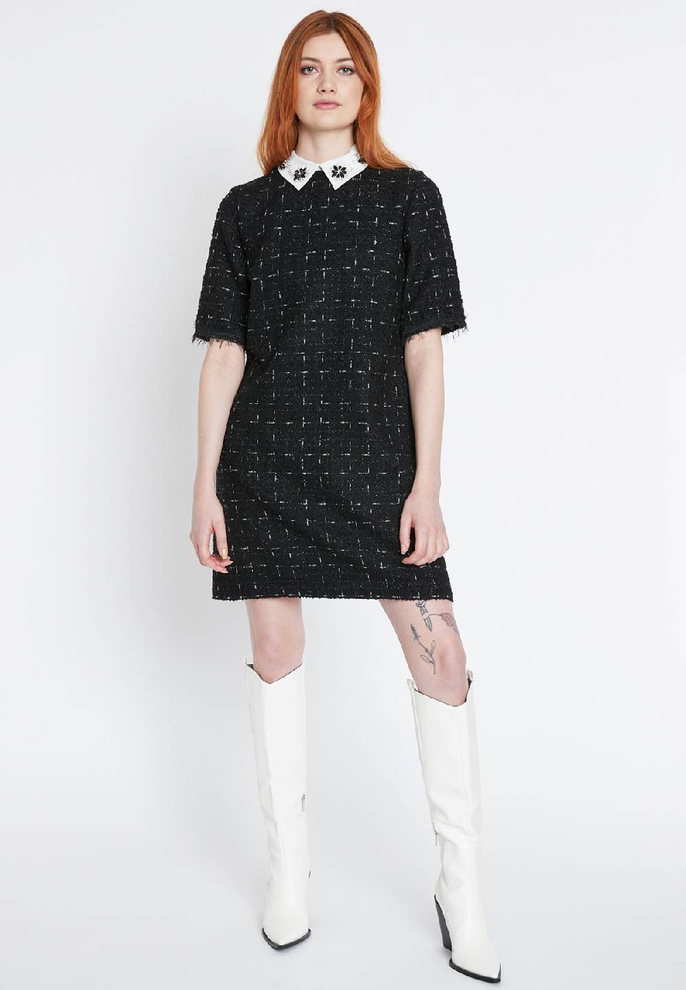 Ana Alcazar Bouclé Kleid Sadora