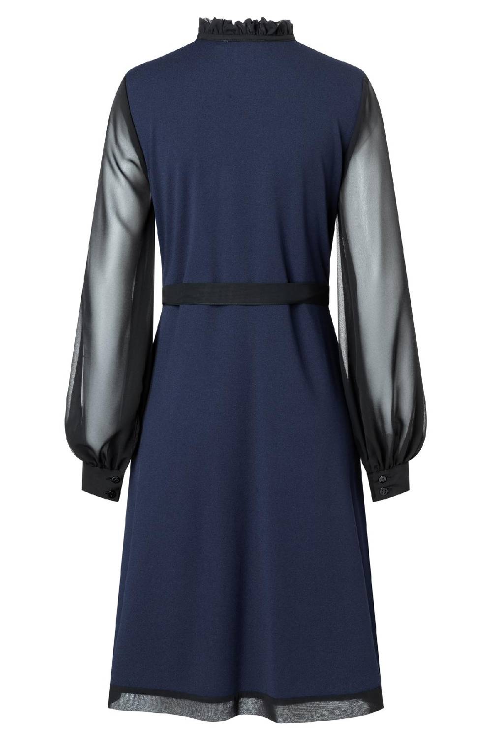 Ana Alcazar Chiffon Kleid Waery Blau