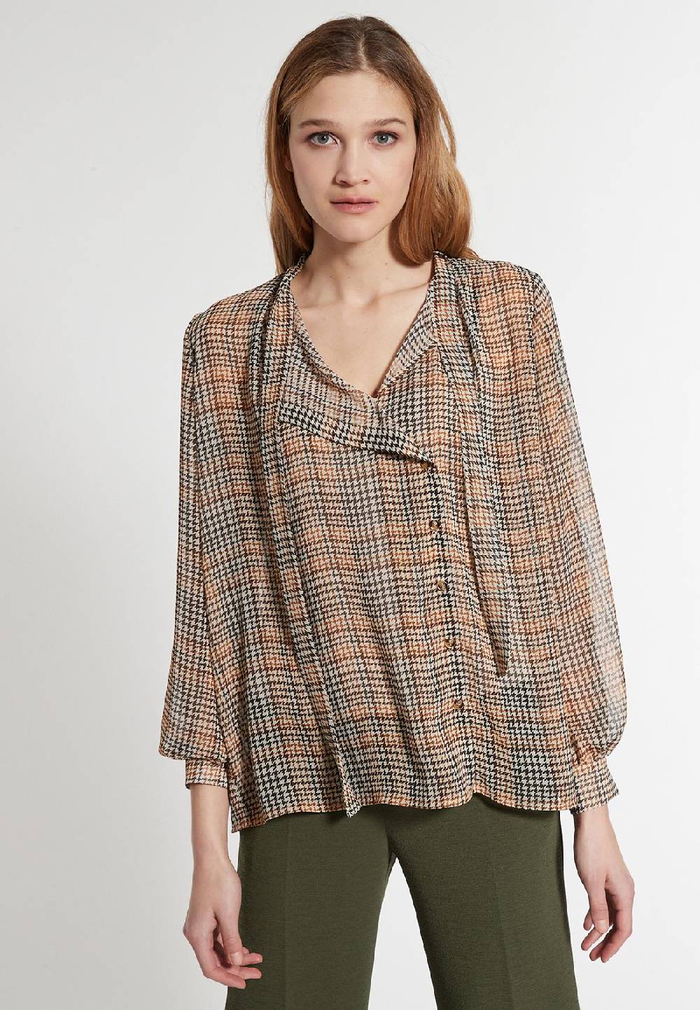 Ana Alcazar Chiffonbluse Efily