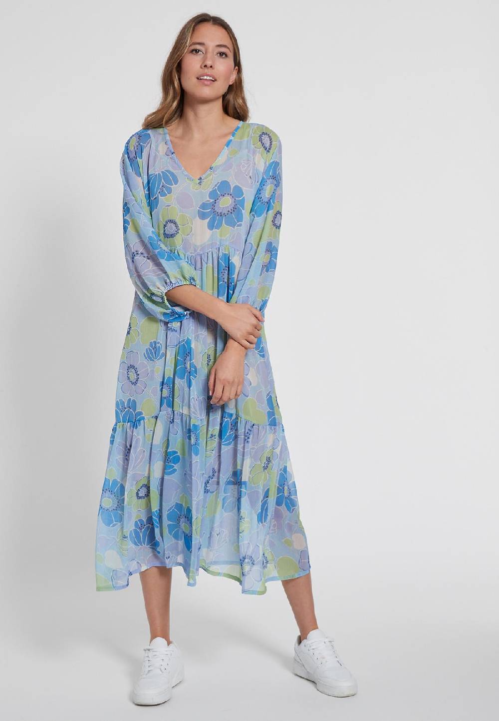 Ana Alcazar Chiffonkleid Galoris