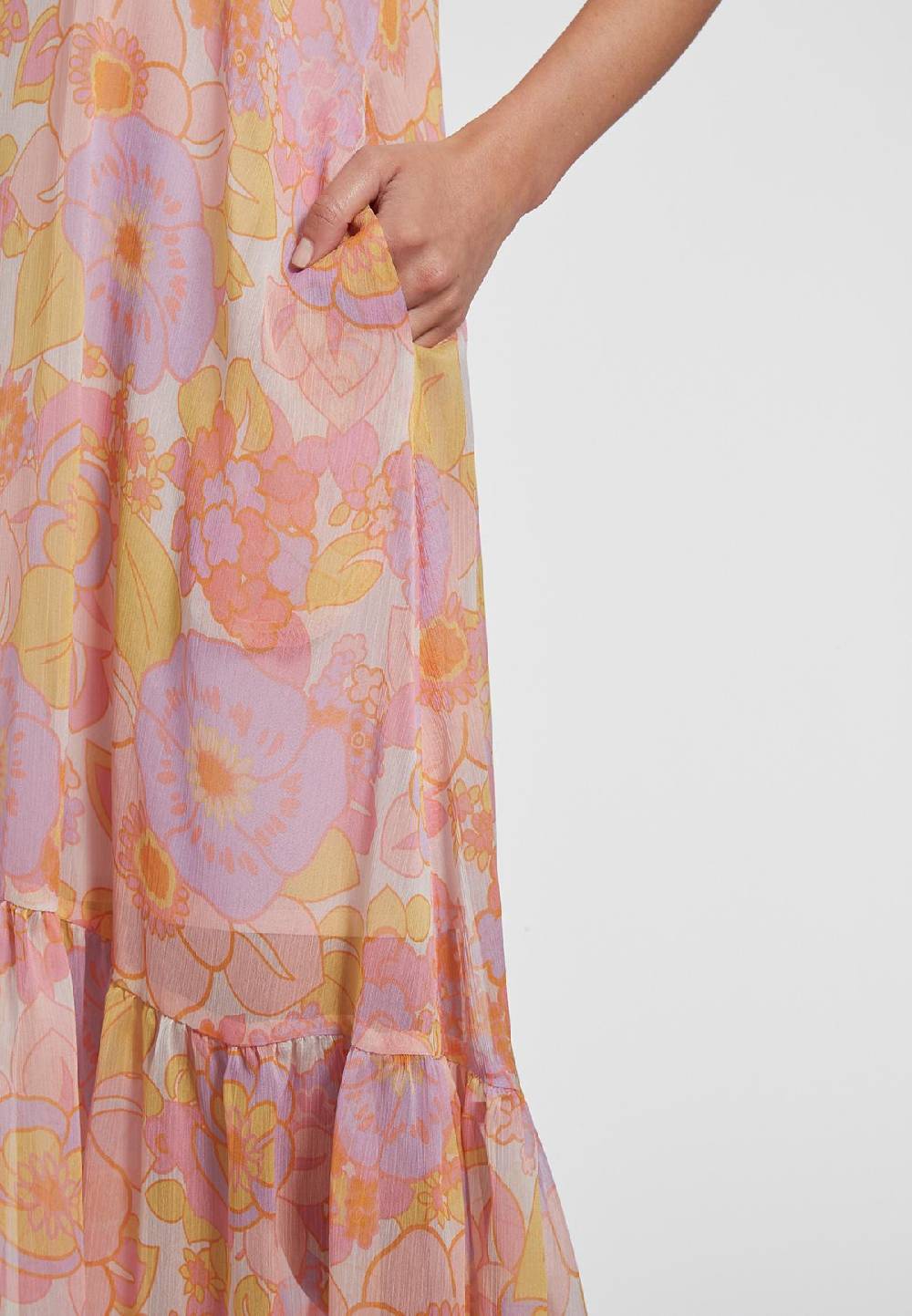 Ana Alcazar Chiffonkleid Gormea