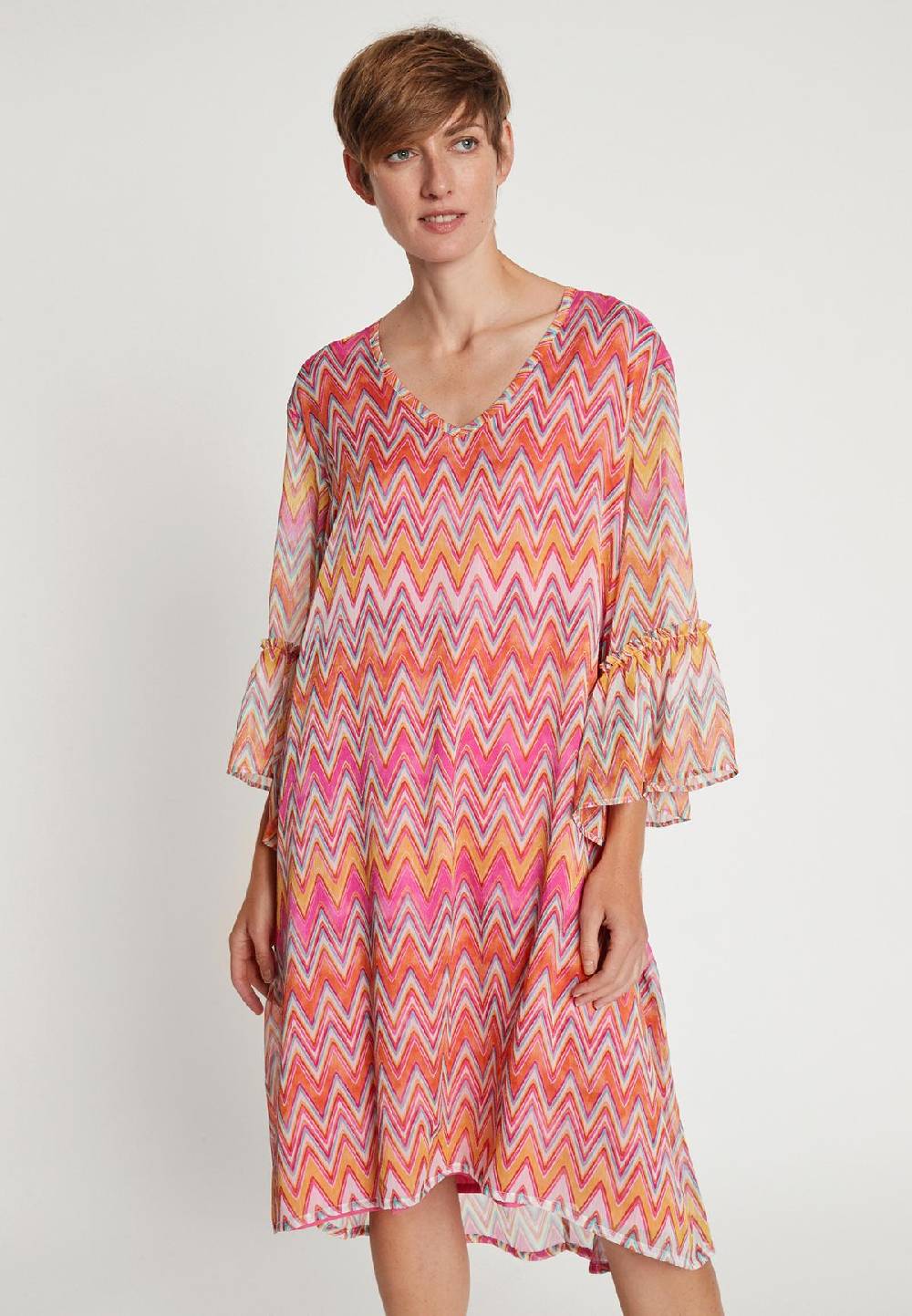 Ana Alcazar Chiffonkleid Libea