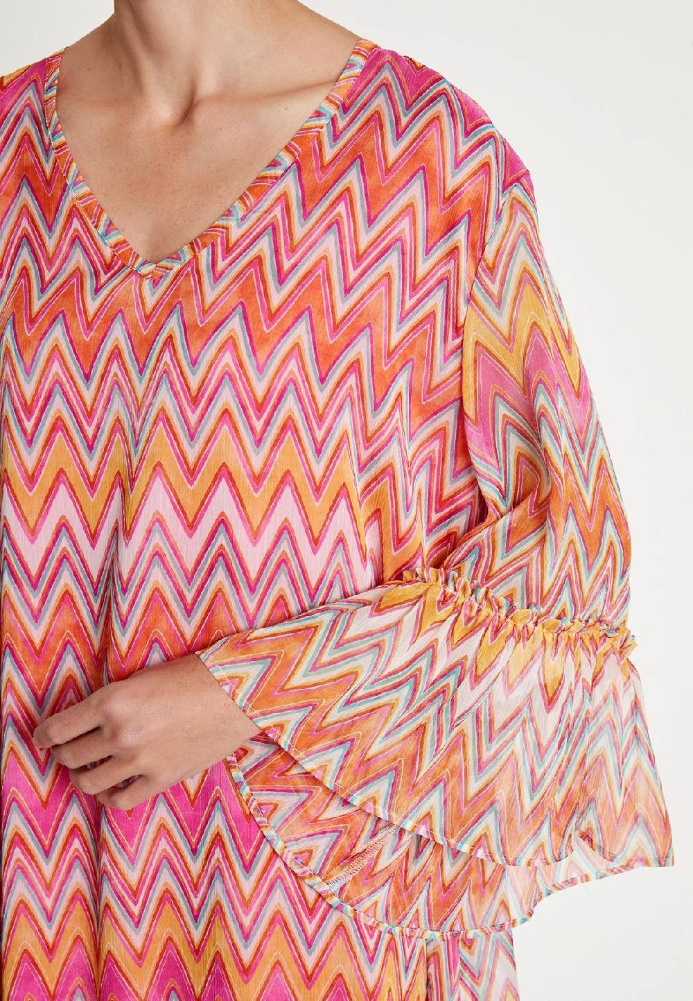 Ana Alcazar Chiffonkleid Libea