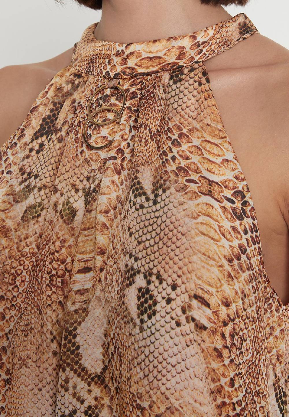 Ana Alcazar Chiffonkleid Pakyna