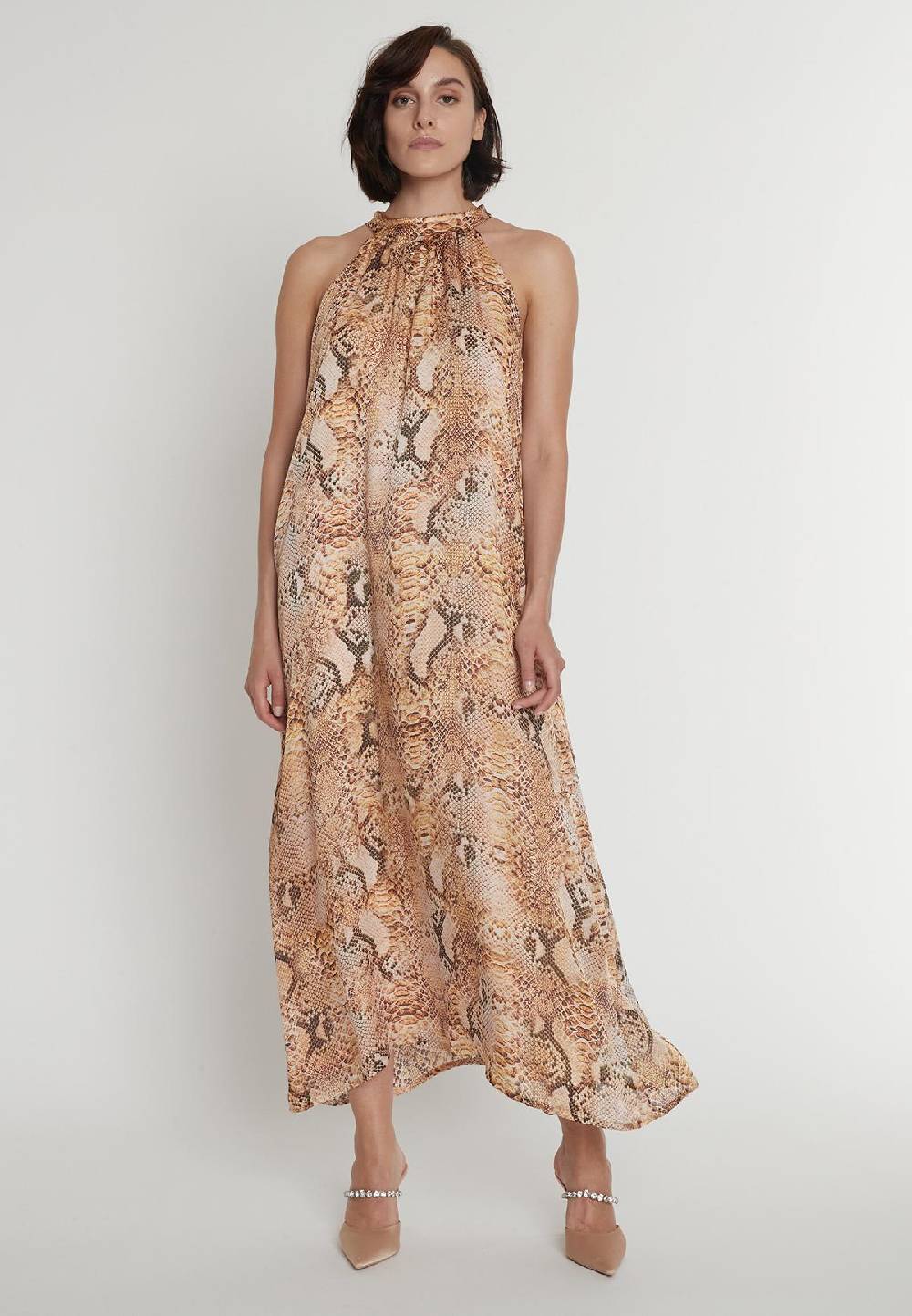 Ana Alcazar Chiffonkleid Pakyna