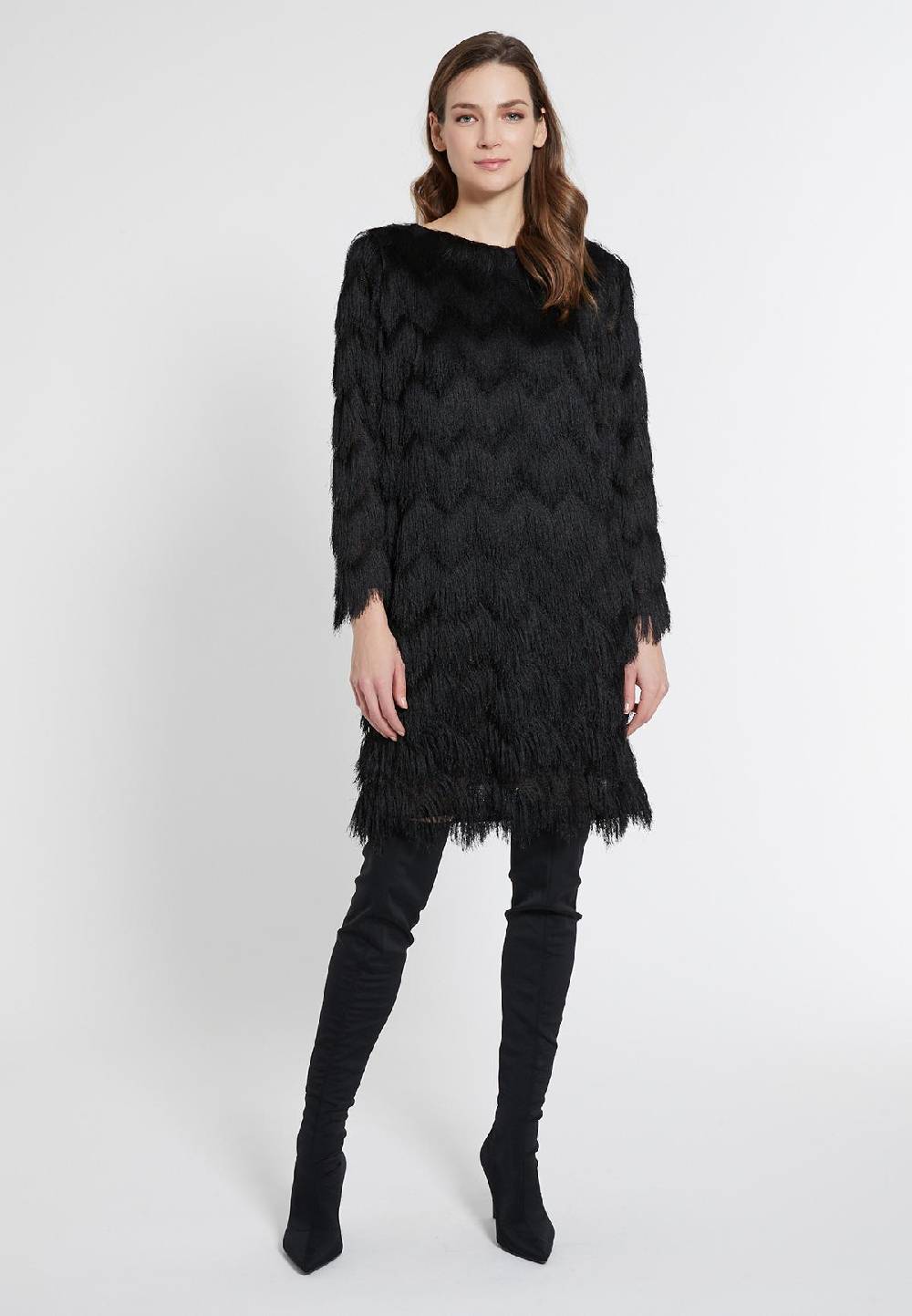 Ana Alcazar Fransenkleid Eccane