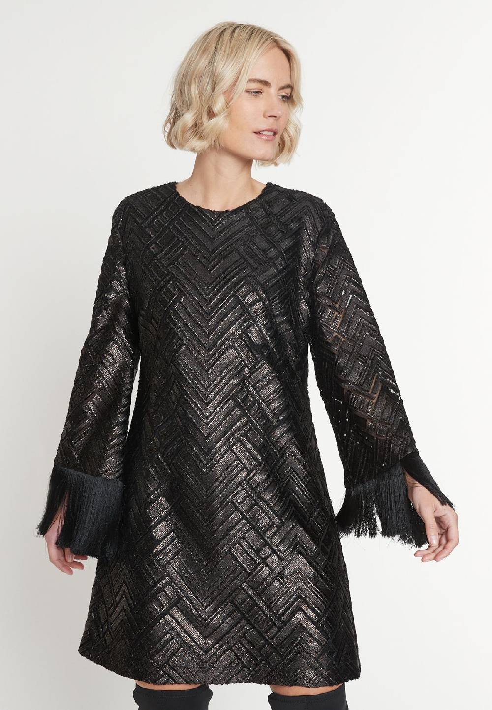 Ana Alcazar Fransenkleid Maddy