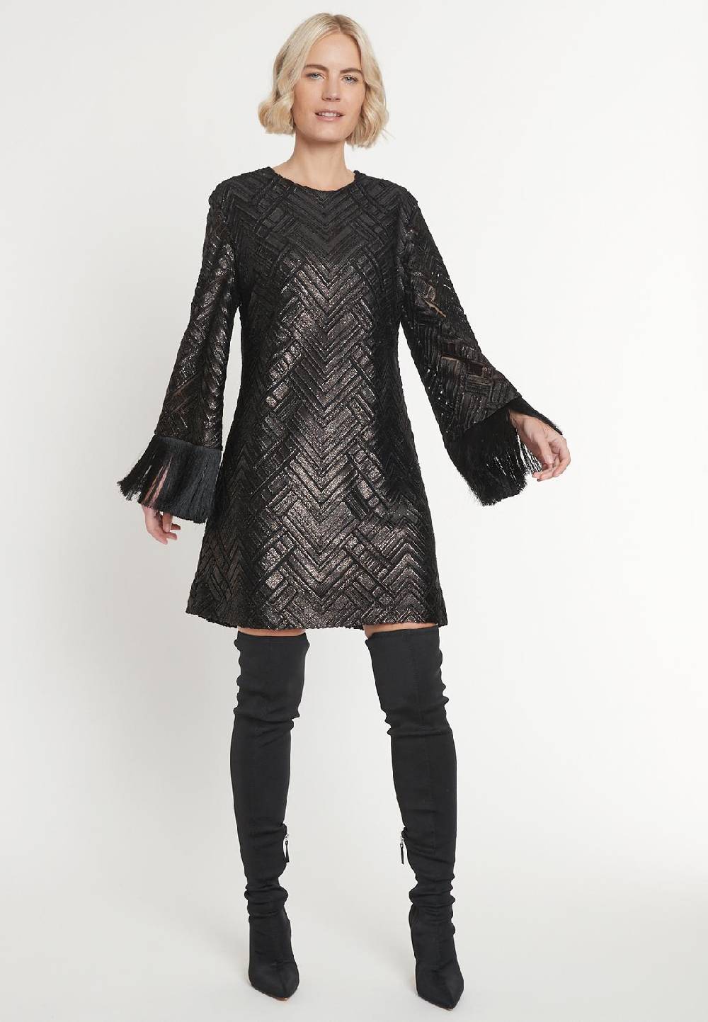 Ana Alcazar Fransenkleid Maddy