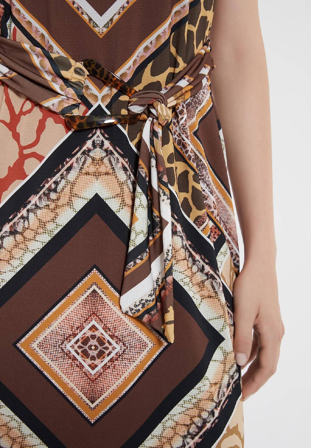 Ana Alcazar Gürtel Kleid Zinos