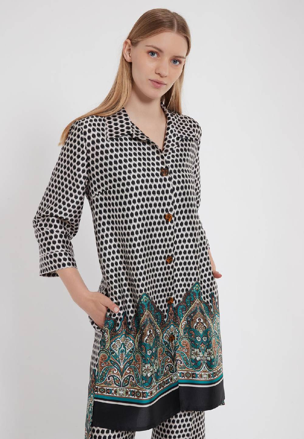 Ana Alcazar Hemdblusen Kleid Zabo