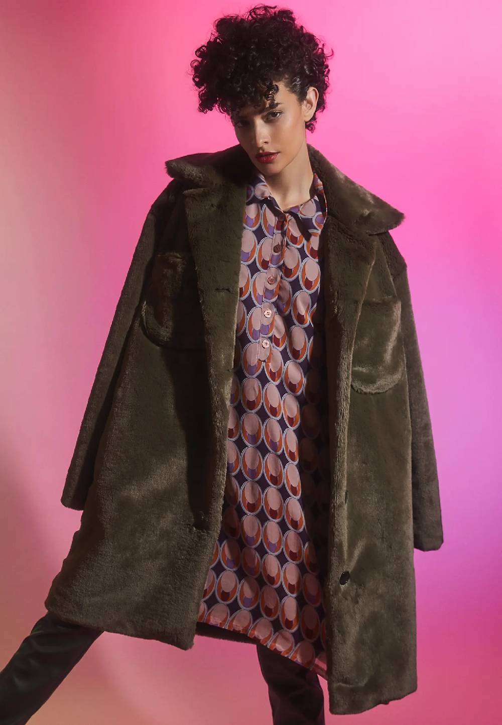 Ana Alcazar Kunstpelzmantel Habesa