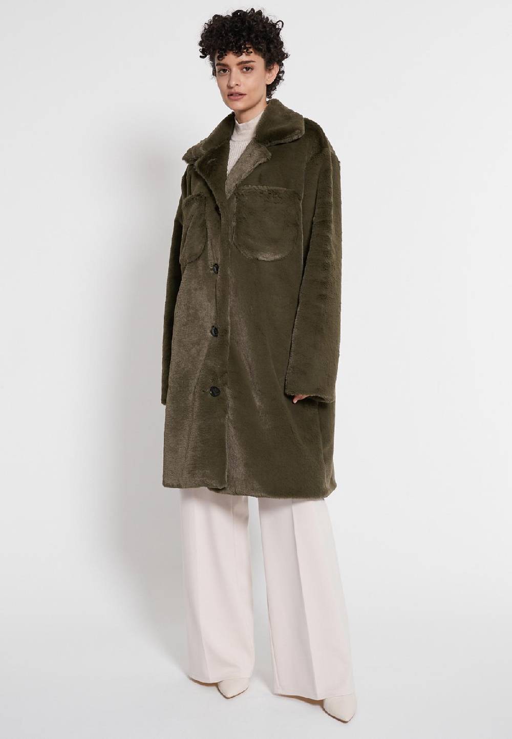 Ana Alcazar Kunstpelzmantel Habesa