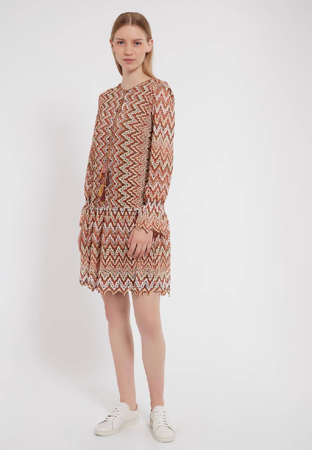 Ana Alcazar Langarm Kleid Zalta