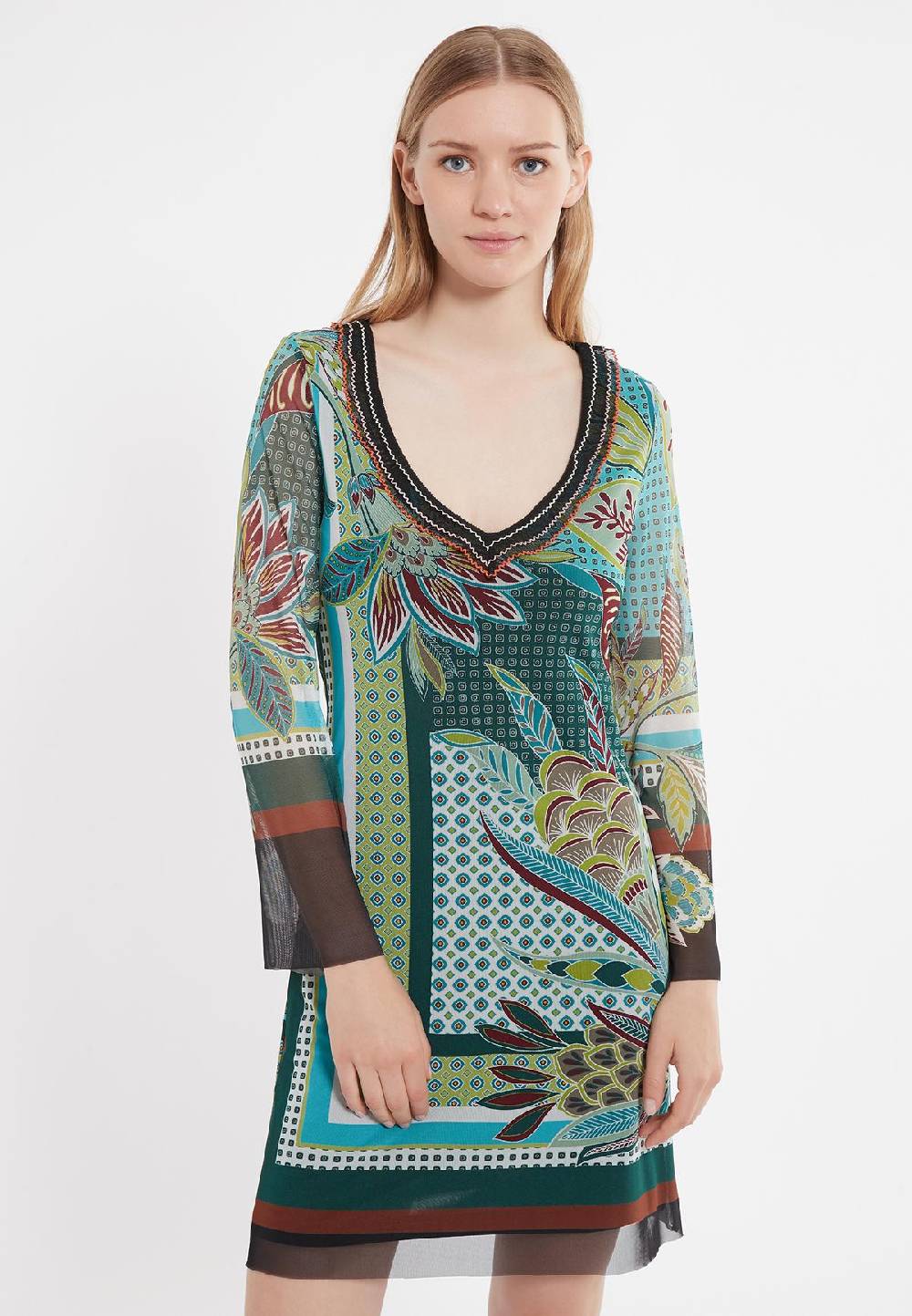 Ana Alcazar Langarm Kleid Zifyl