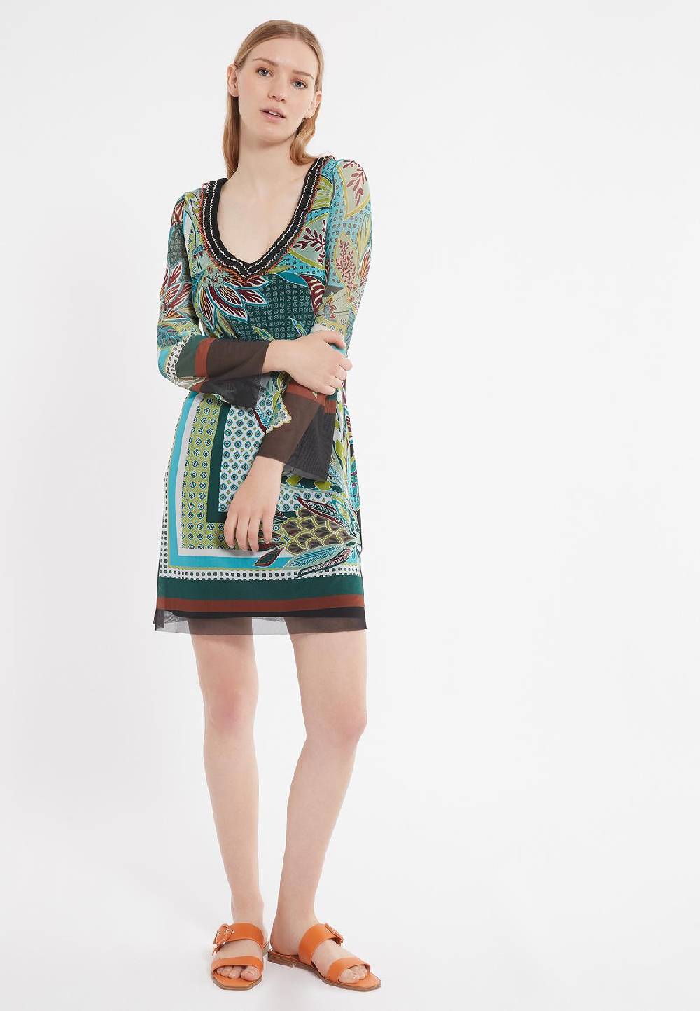 Ana Alcazar Langarm Kleid Zifyl