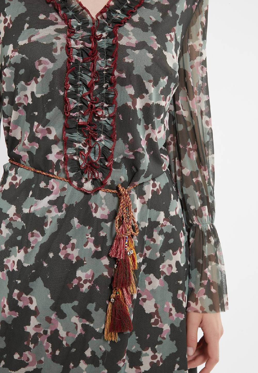 Ana Alcazar Langarm Kleid Zigea