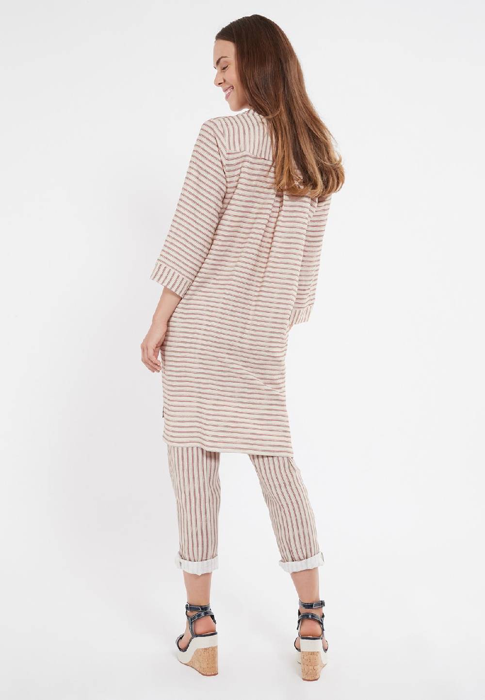 Ana Alcazar Leinen Hemdblusen Kleid Zemla