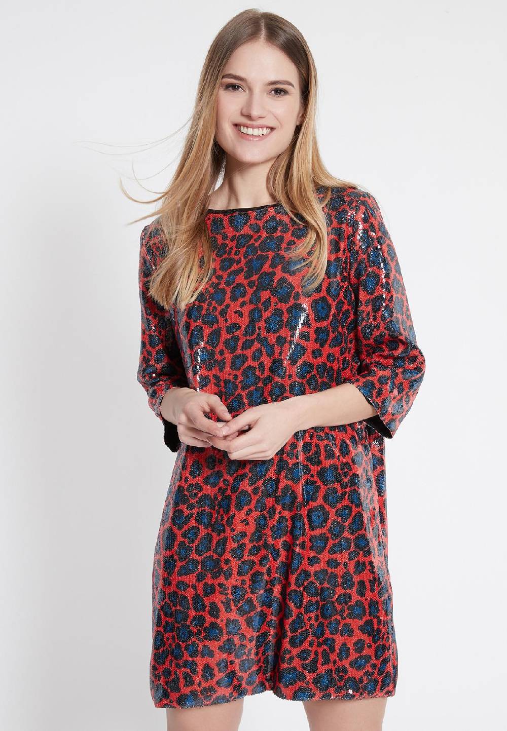 Ana Alcazar Leoparden Kleid Waofa