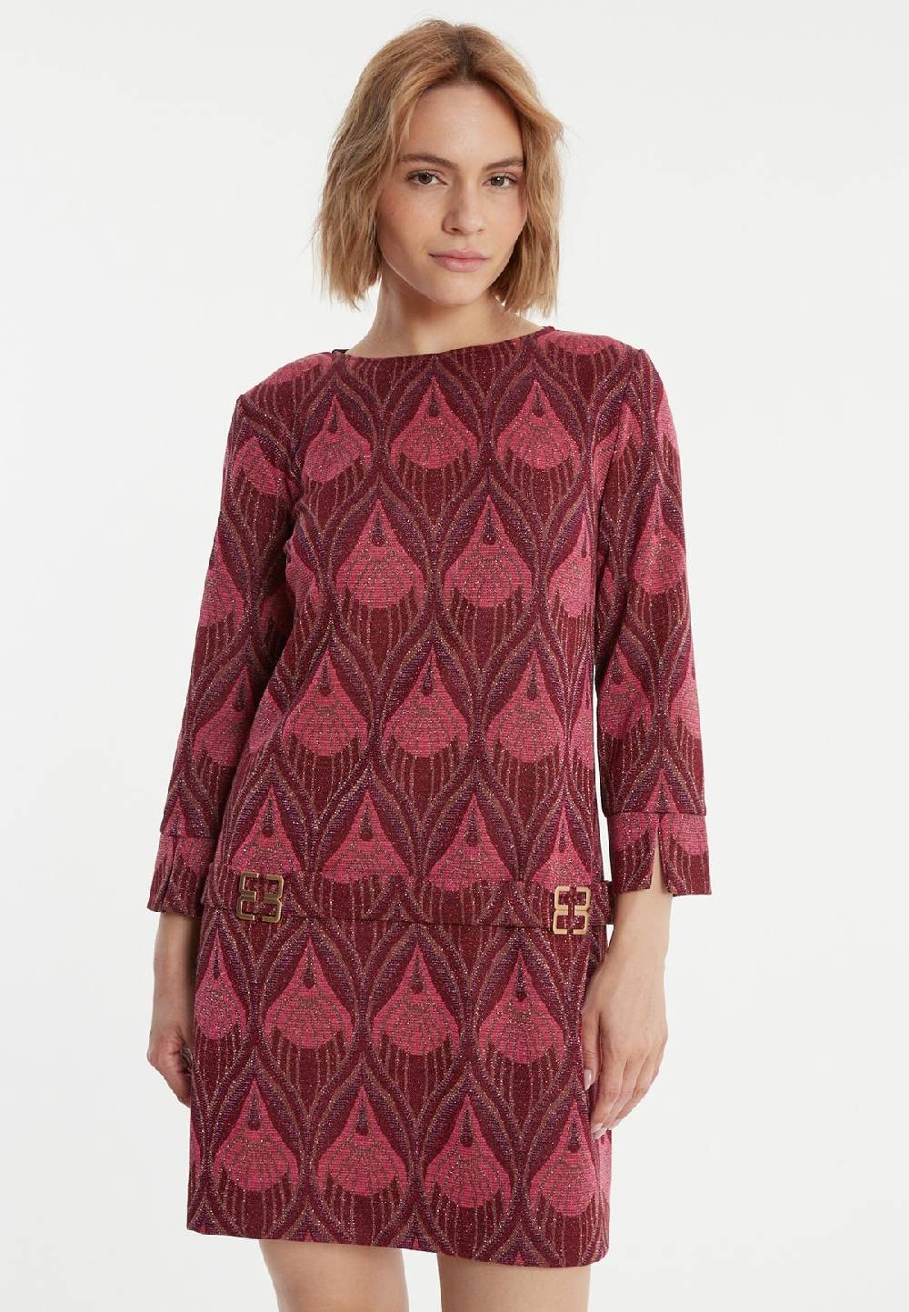 Ana Alcazar Lila Brokat Tunikakleid Penava