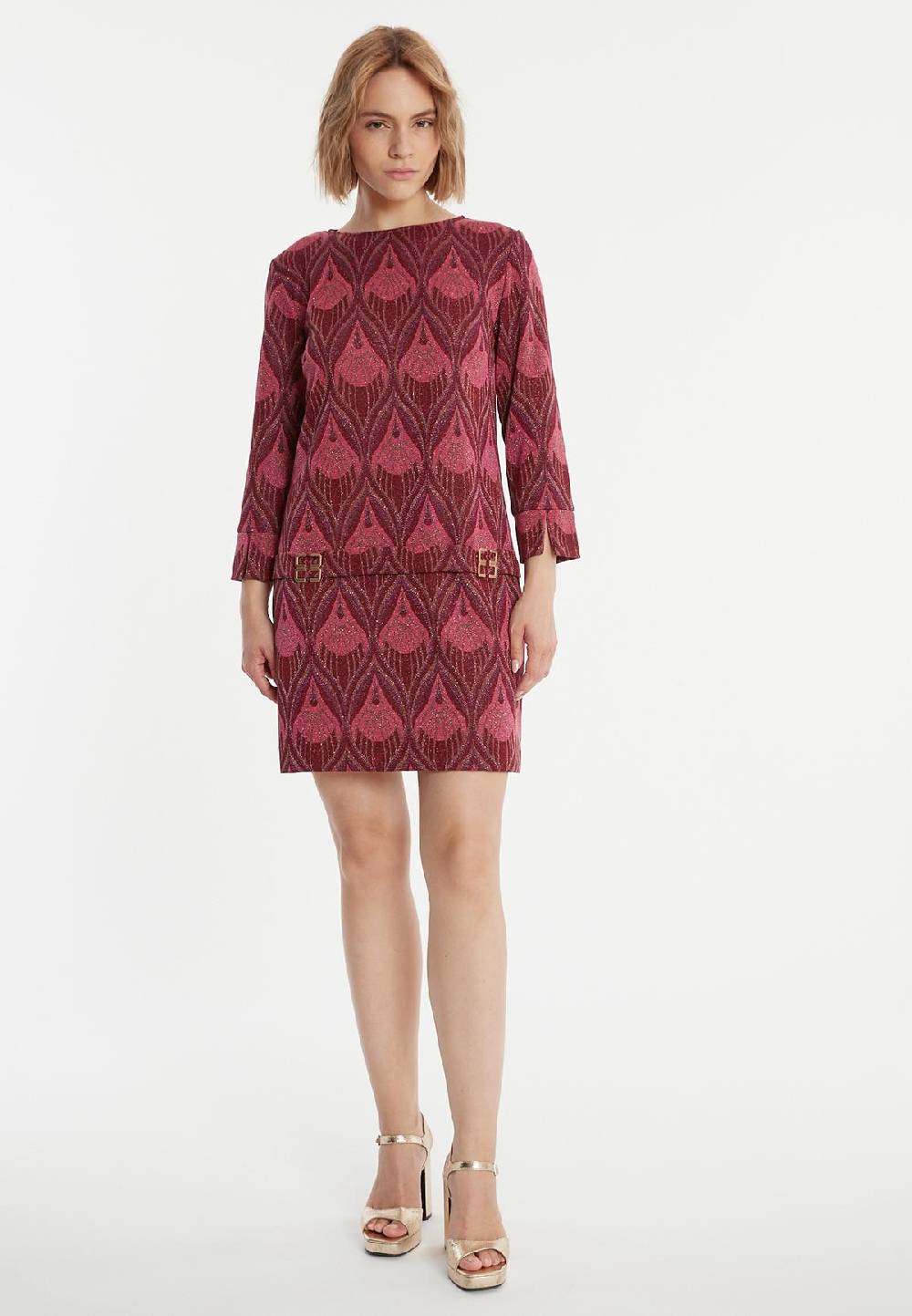 Ana Alcazar Lila Brokat Tunikakleid Penava