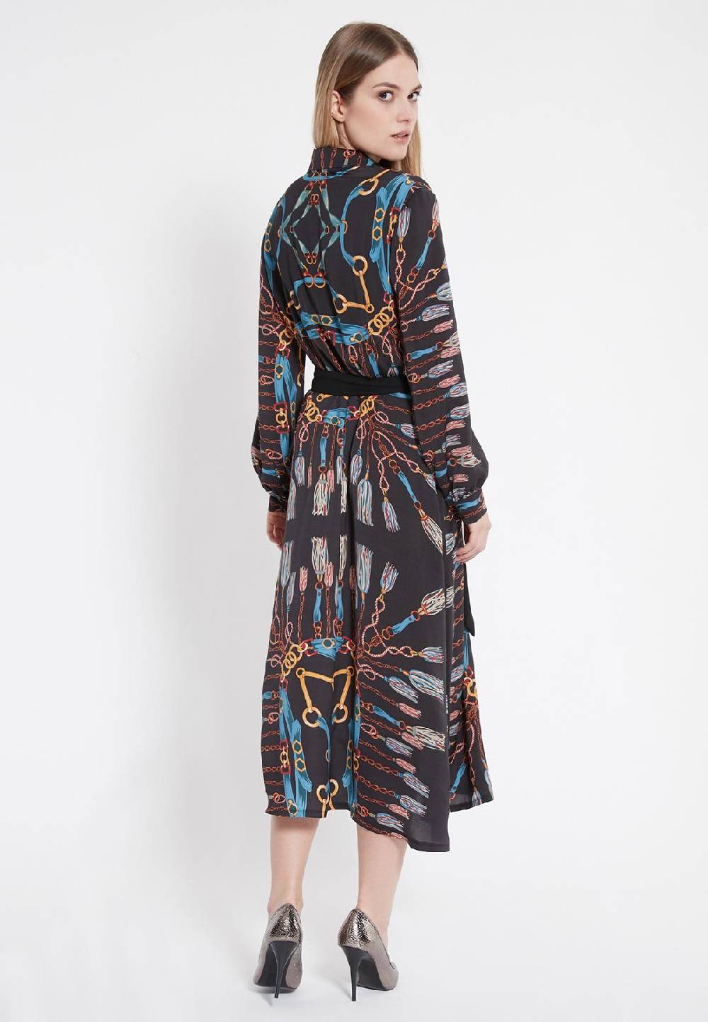 Ana Alcazar Midi Kleid Wabota