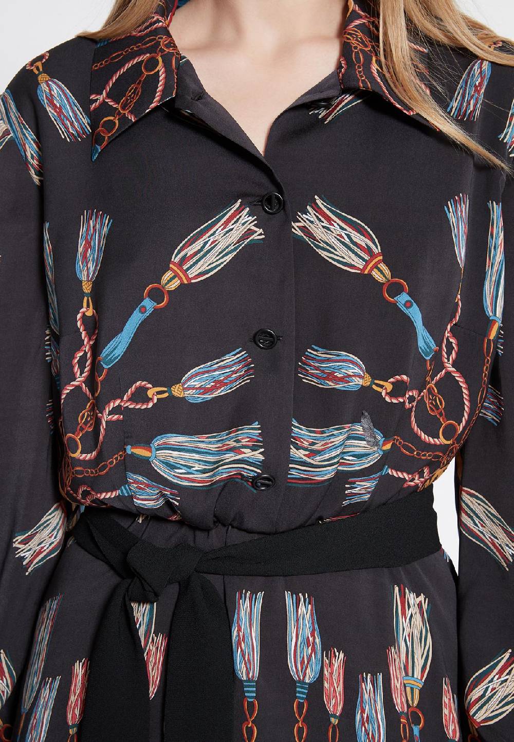 Ana Alcazar Midi Kleid Wabota