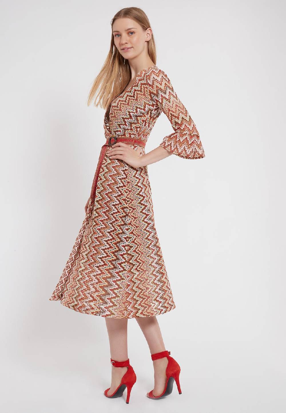 Ana Alcazar Midi Kleid Zalo