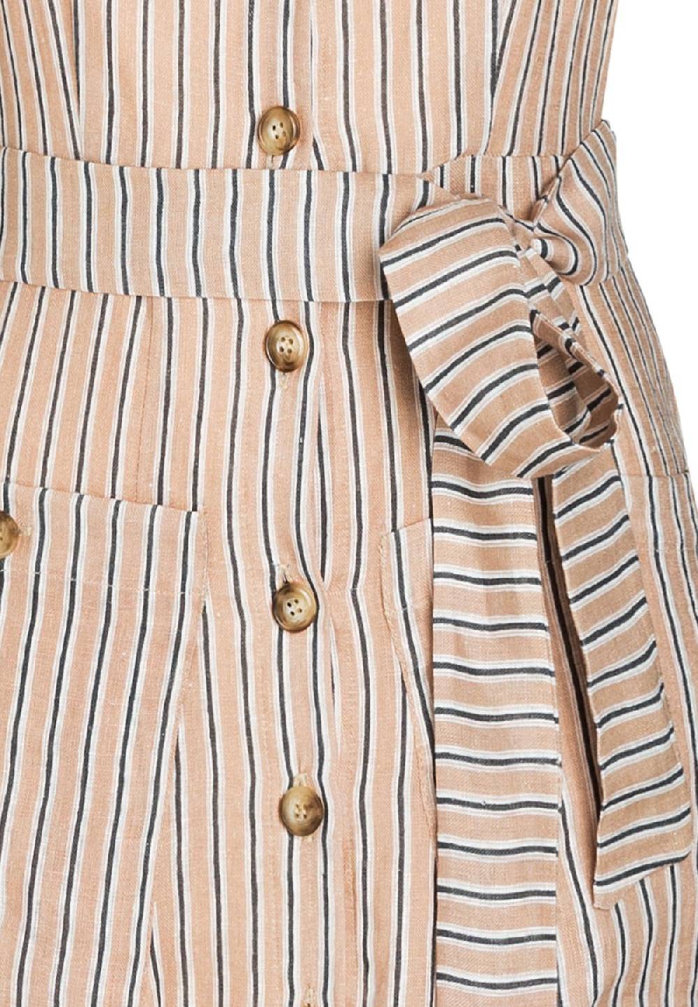 Ana Alcazar Midi Leinenkleid Zeimy Light