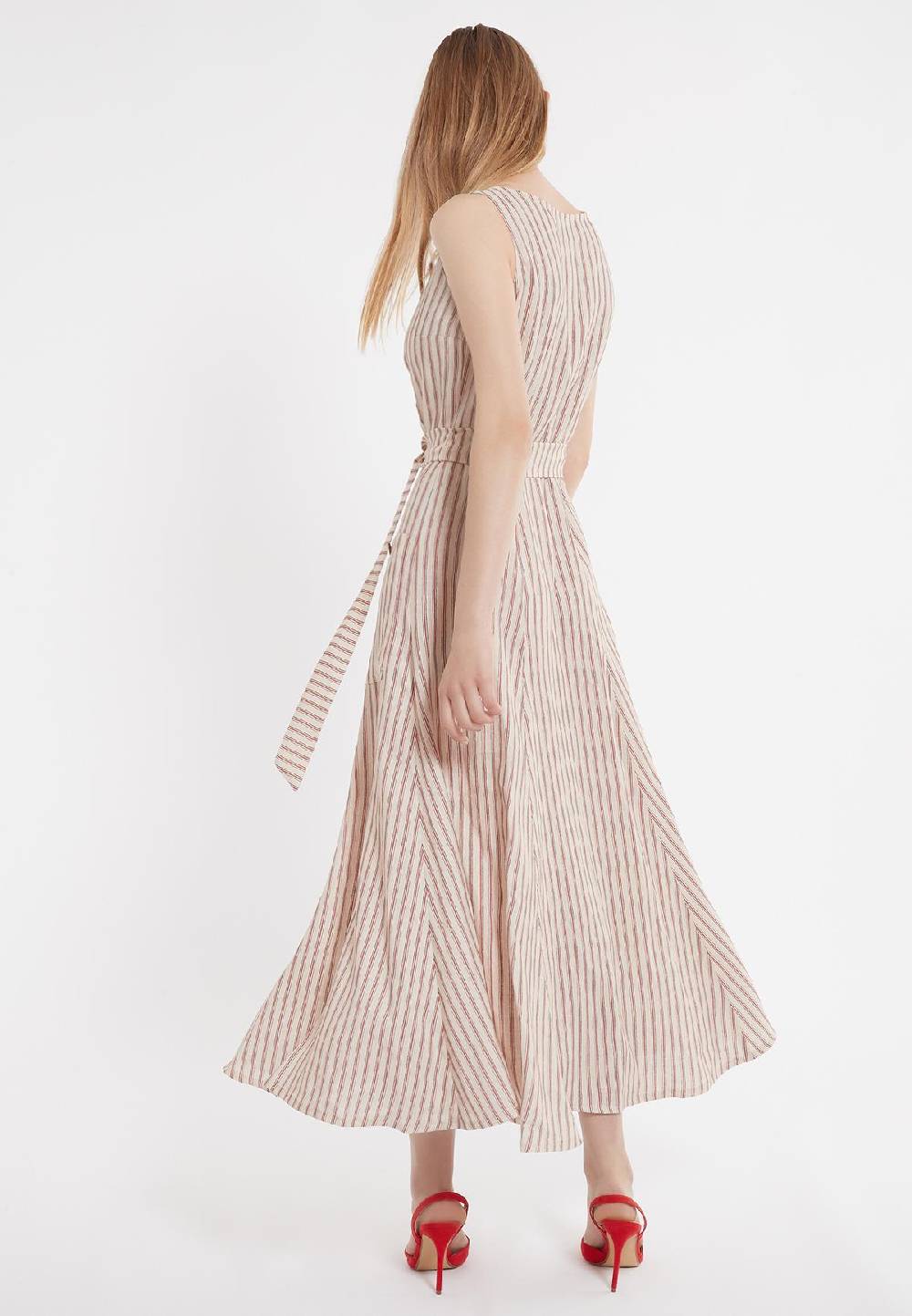 Ana Alcazar Midi Leinenkleid Zemy