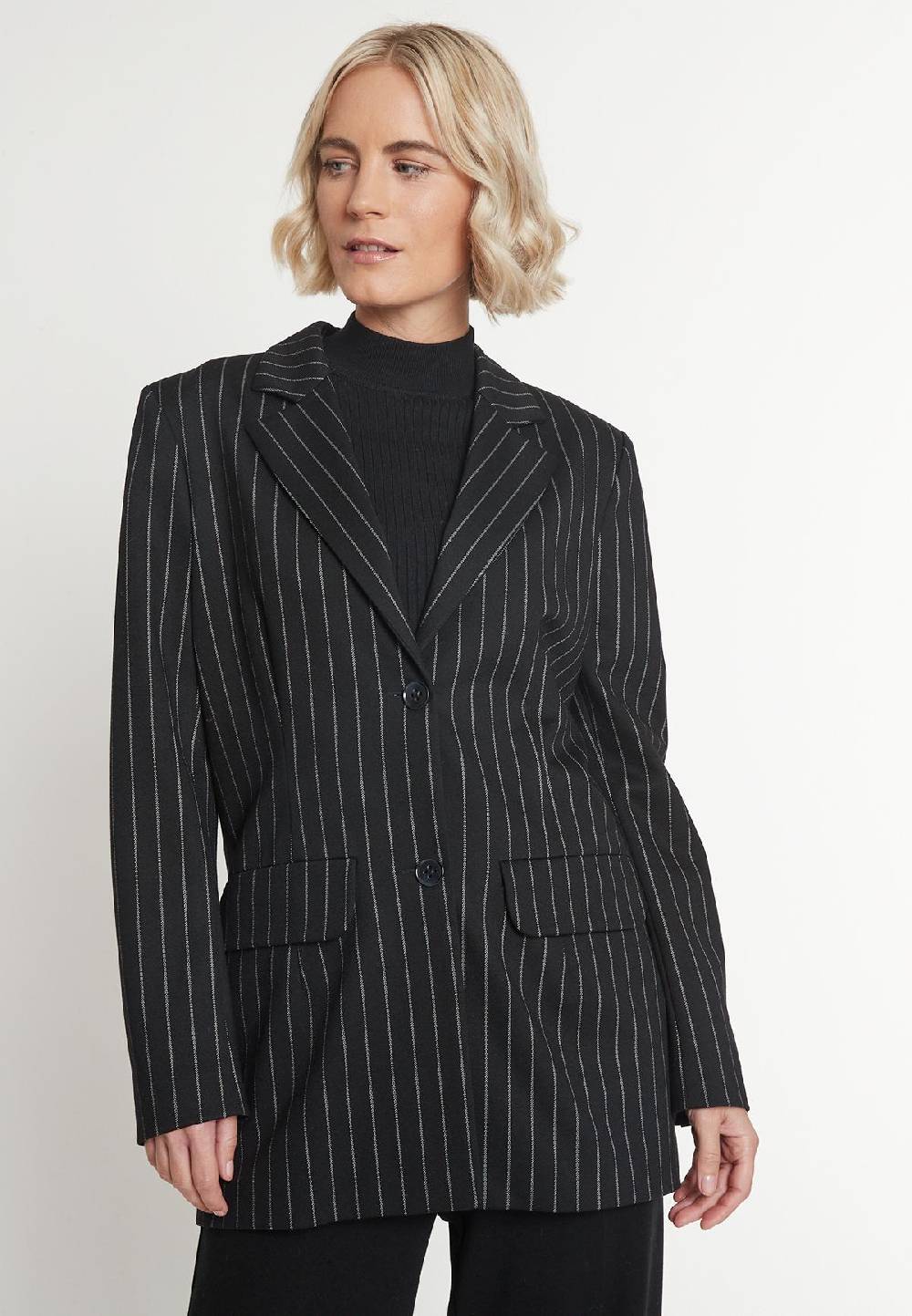 Ana Alcazar Nadelstreifen Blazer Mesa
