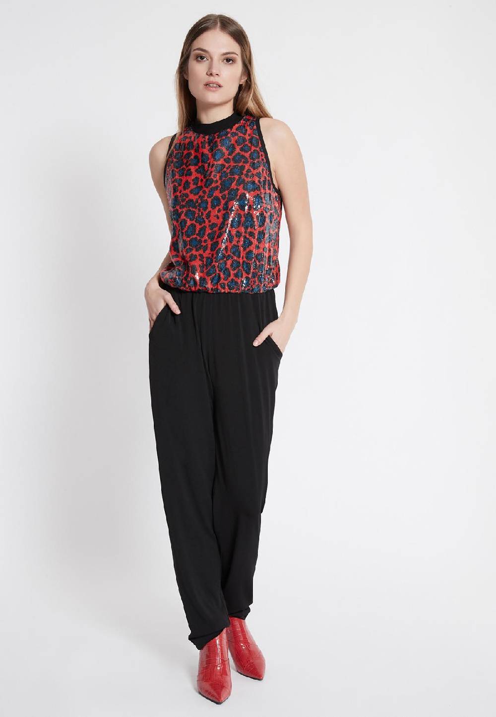 Ana Alcazar Pailletten Jumpsuit Waofy